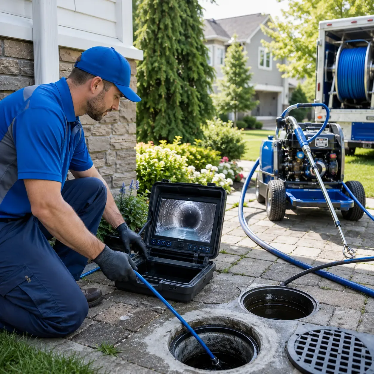Outdoor drain cleaning professionals serving Milford, NH