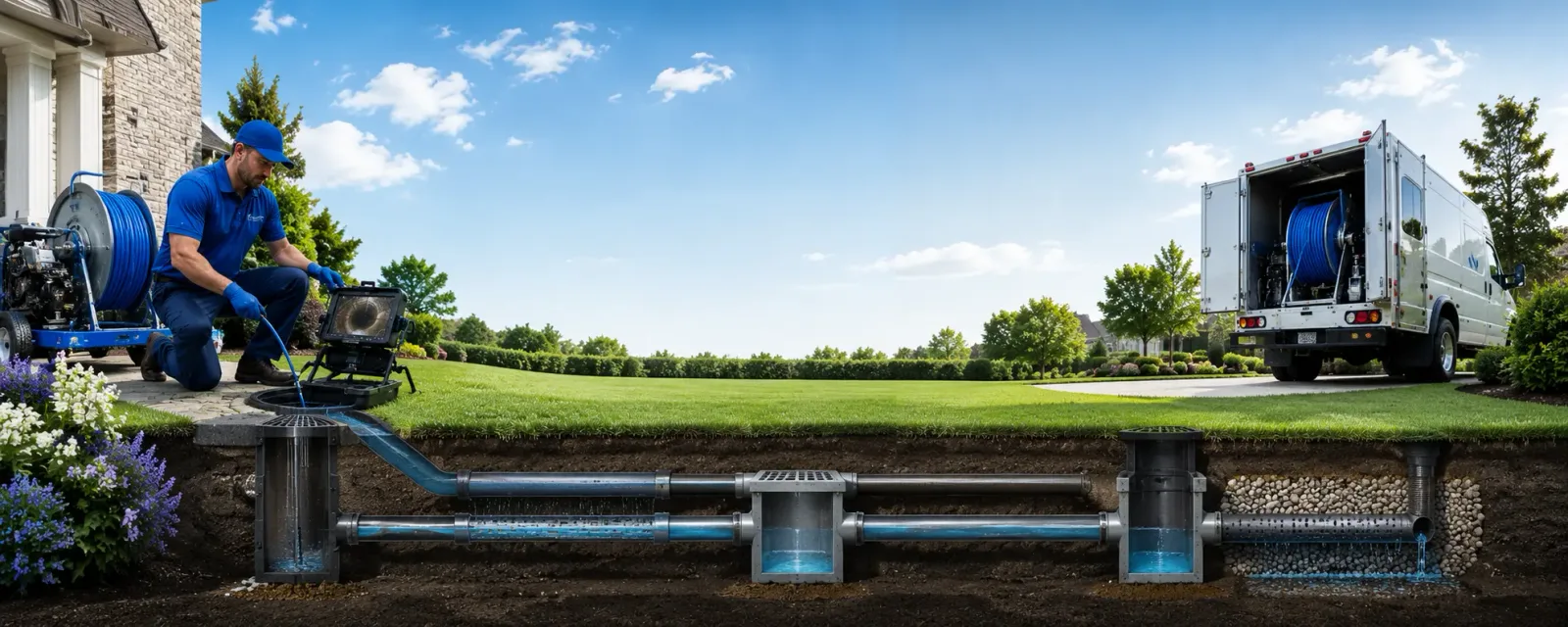 Outdoor drain cleaning information for Milford, NH